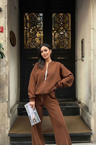 Bliss Kadın Kışlık Eşofman Takımı İçi Şardonlu Alt Üst Takım