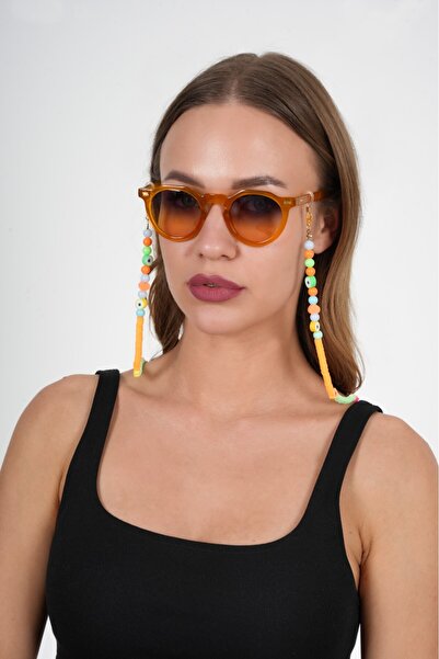 JULIANO Fimo Oranje Glasses Chain - Necklace - Bracelet