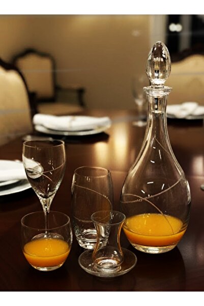 DECOSTYLE Autlet Elegance 61 Piece Glass Cup Set for 12 People