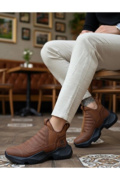 BOA BA0401 Bağcıksız Rahat Yüksek Taban Taba Erkek Spor Yarım Bilek Bot