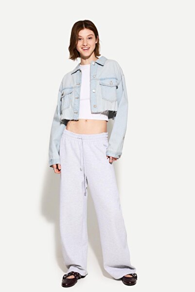 Bershka Cropped denim jacket