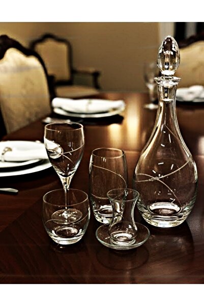 DECOSTYLE Autlet Elegance 61 Piece Glass Cup Set for 12 People