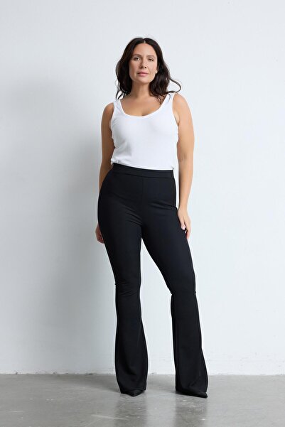 LUOKK Gwen Ispanyol Paça Büyük Beden Pantolon