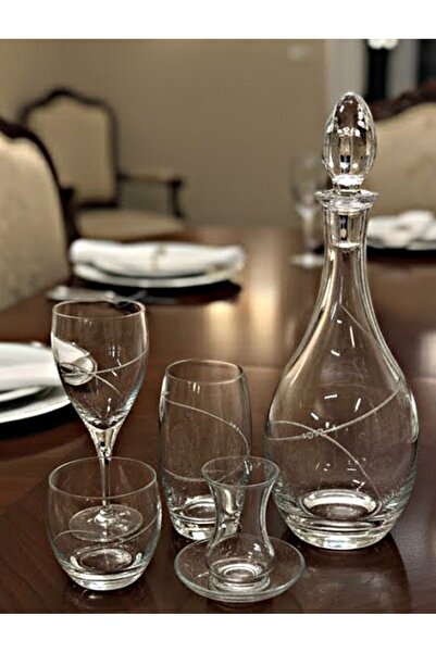DECOSTYLE Autlet Elegance 61 Piece Glass Cup Set for 12 People