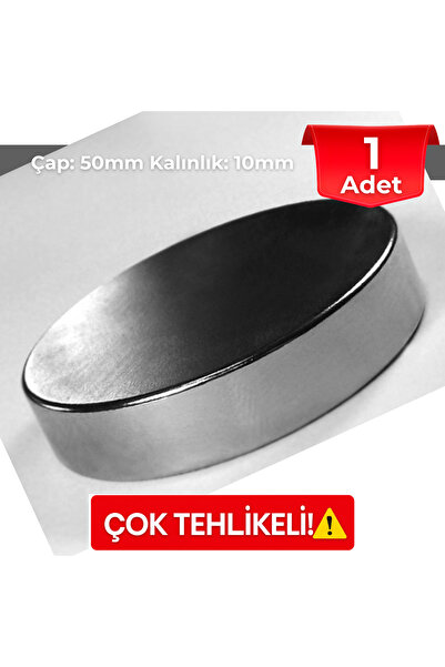 NeoHobi Neodyum Mıknatıs Silindir D50x10 Mm (tekli Paket)