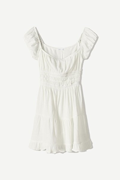 Bershka Ruffled mini dress