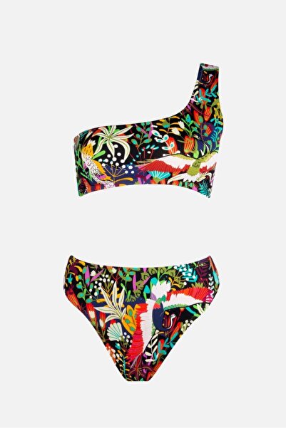 AYYILDIZ 4650 Σετ μπικίνι με πράσινο σχέδιο