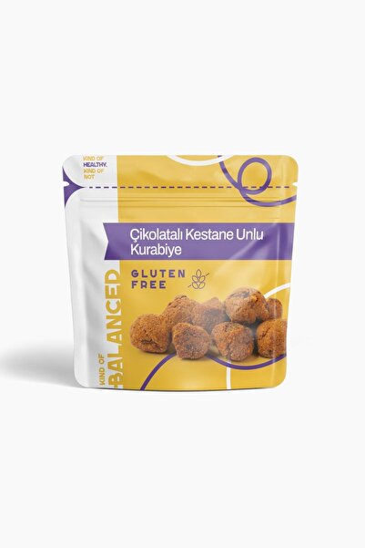 Kind Of Balanced Glütensiz Çikolatalı Kestane Unlu Kurabiye 50 Gr