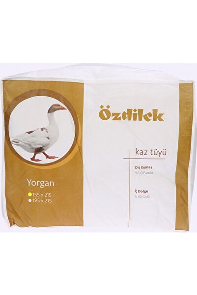 Özdilek Beyaz Kaz Tüyü Yorgan Tek Kişilik 155x215