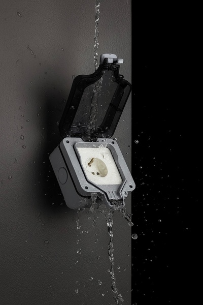 Nexo Dış mekan prizi, tekli su geçirmez prizi(IP 66)