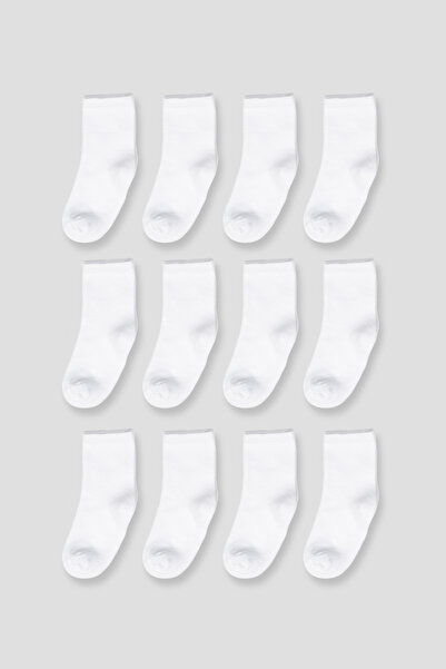 Defne Baby 12 Pairs of Cotton Girls' and Baby Socks
