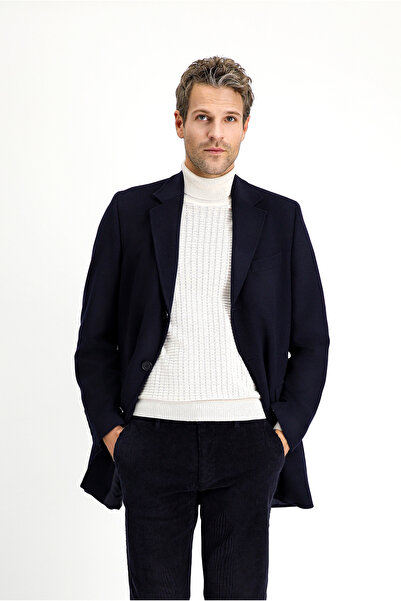 Kiğılı Yünlü Klasik Kaban