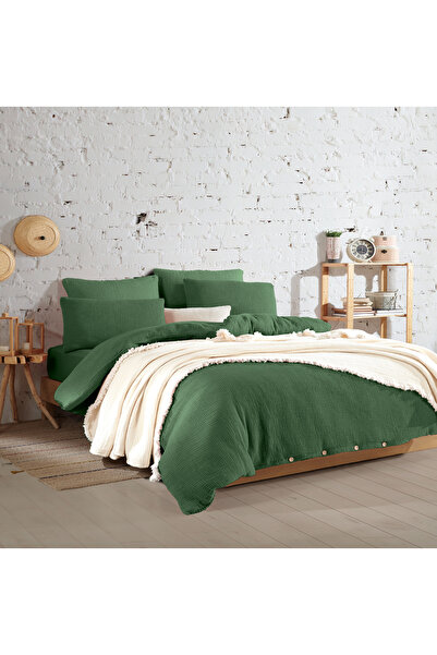 destinyhometex Premium 100% Cotton King Size Muslin Duvet Cover Set 220X240 cm