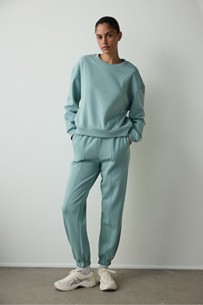 Penti Mint Çift Dikişli Oversize Jogger Eşofman Altı