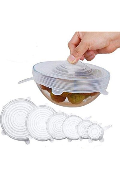 Sharvox Set of 6 Silicone Food Storage Stretch Cover Fresh Keeping Stretch Cover Set Food Cap