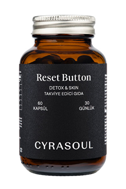 CYRASOUL Reset Button Karahindiba, Enginar, Devedikeni, Moringa ve Zerdeçal İçeren Takviye Edici Gıda