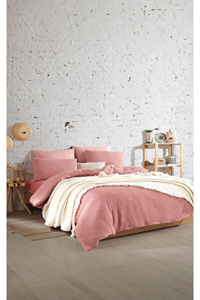 destinyhometex Premium 100% Cotton Double Muslin Duvet Cover Set 200X220 cm