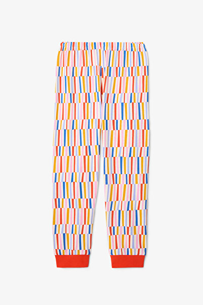Penti Kız Çocuk Hopping Sürdürülebilir Pamuklu Tavşan Desenli Uzun Kollu 2'li Pijama Takımı