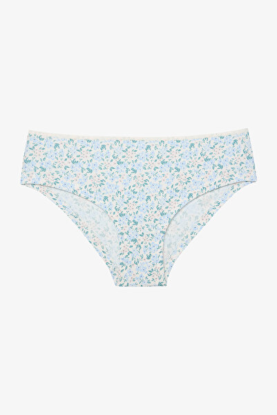 Penti Chiloți hipster din 3 piese cu model de flori Dream Flower cu talie normală