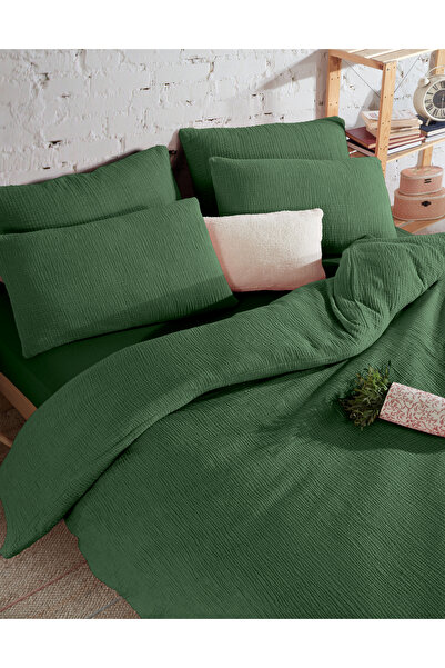 destinyhometex Premium 100% Cotton King Size Muslin Duvet Cover Set 220X240 cm