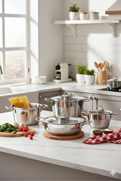 gülsan Deniz 8 Parça Tencere Seti