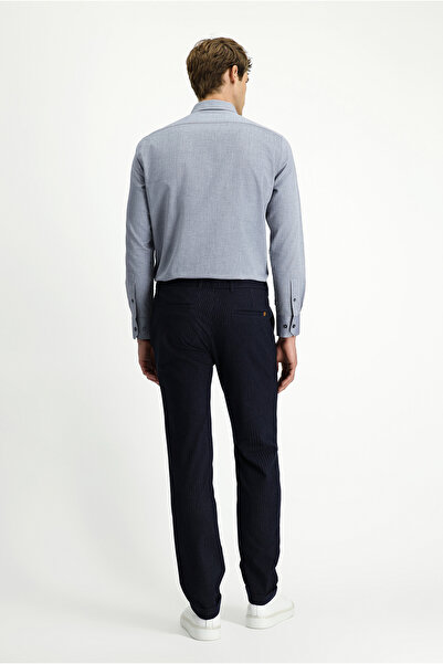 Kiğılı Regular Fit Lycra Elastic Waist Plain Chino/Canvas Trousers