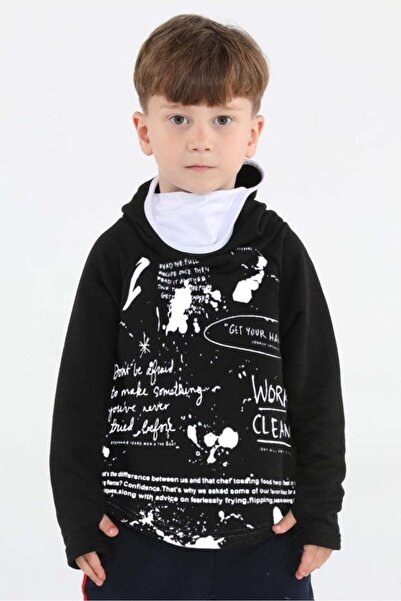 Casabony Hanorac negru unisex cu imprimeu Ninja Casa - BN-069-MestrendTR-Mest...