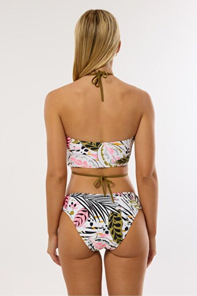 AYYILDIZ 4614 Set de bikini bustieră albă