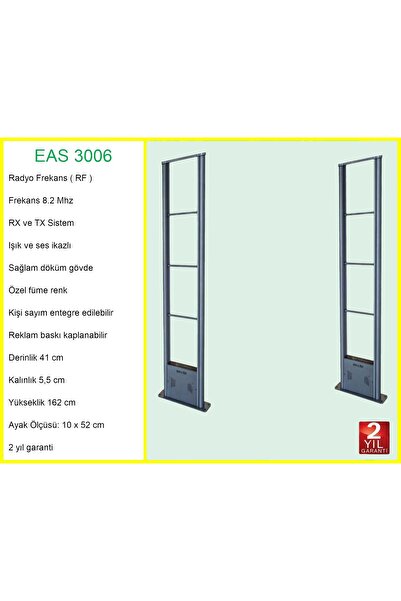 secadoor EAS 3006 Mağaza Hırsız Ürün Koruma Alarm Sistemi Radyo Frekans RF
