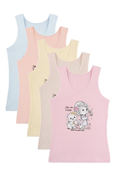 Donella 5-Pack of Girls' Tank Tops 4971Pb122