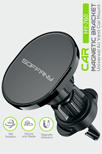 Soffany HY-760 360° Manyetik Araç İçi Telefon Tutucu Klima Uyumlu