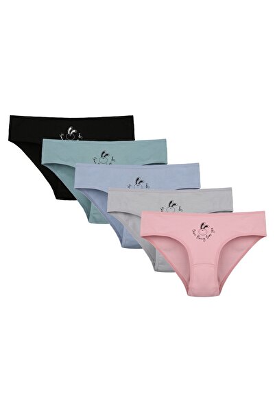 Donella Pachet de 5 chiloți pentru fete tinere 5171PB7