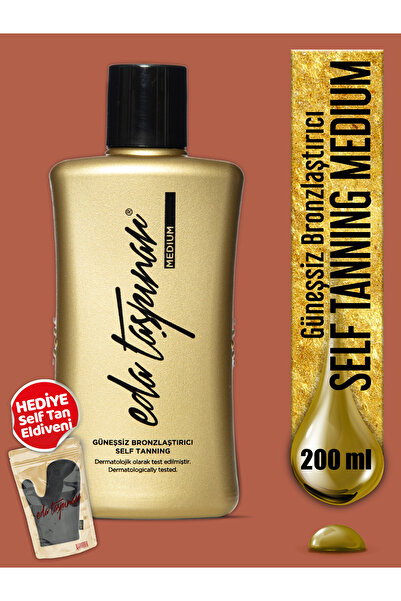 Eda Taşpınar Medium Güneşsiz Bronzlaştırıcı Losyon Self Tanning Hızlı Bronzlaşma - 200 ml