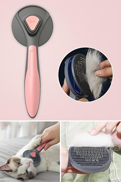 Trendpoint Pembe Kedi Köpek Tarağı Tüy Toplayıcı