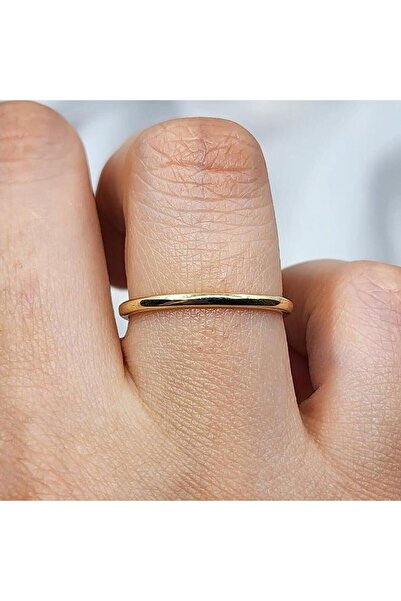 FasekGold Altın Alyans - 14 Ayar Altın Klasik Bombeli İçi Dolu 1.5 Mm Sarı Al...