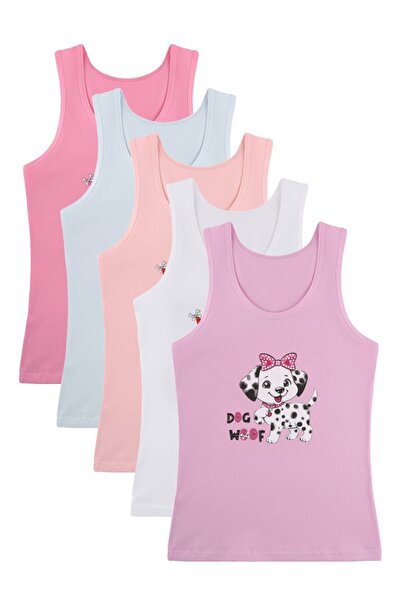 Donella 5-Pack of Girls' Tank Tops 4971Pb55