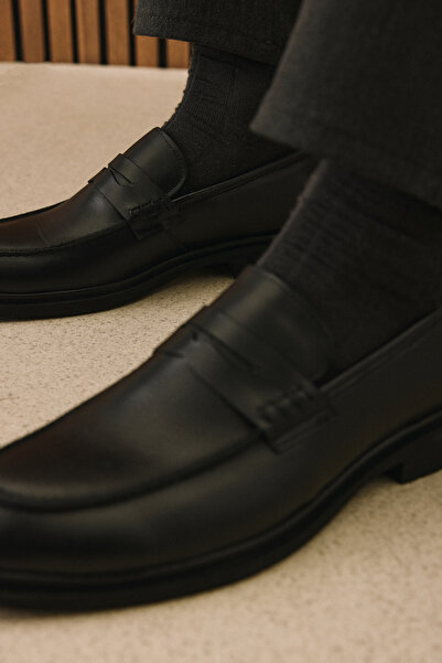 Ziya , Erkek Hakiki Deri Klasik Ayakkabı 1531056Z4612 Siyah