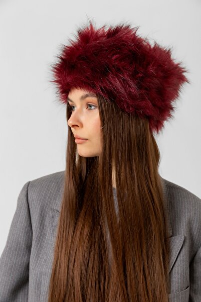 BALIENTE Heart with Burgundy Fur - Women's Hat