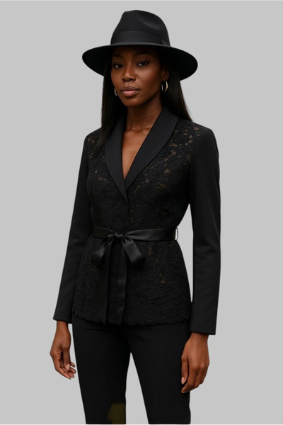 Jessica Dafer Simone Şal Yaka Özel Tasarım Ceket W 2026