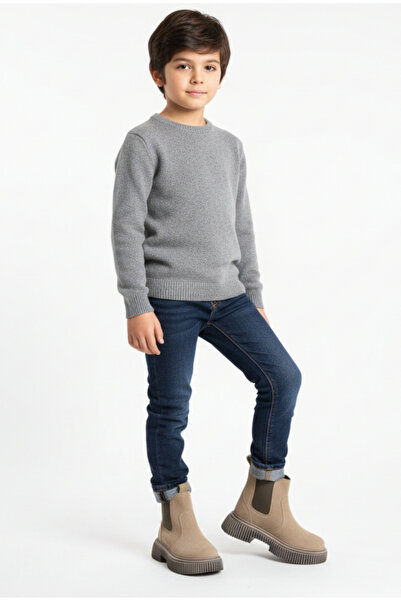 Moda Lime Unisex protiskluzové a lehké semišové dětské zimní boty odolné proti chladnému počasí