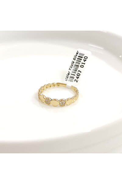 Güler Yüzlü Silver XUPING YUVARLAK TAMTUR YÜZÜK ROSE - 14