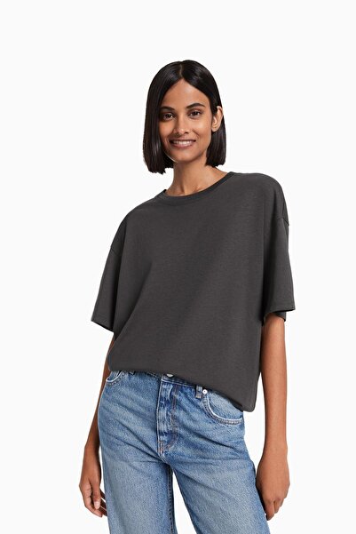 Bershka Kısa kollu oversize t-shirt