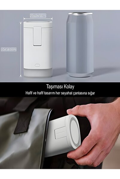 DEANB 15W Hızlı Apple Iphone - Android Uyumlu AirPods Magsafe Wireless Kablosuz Şarj Standı - RGB Işıklı