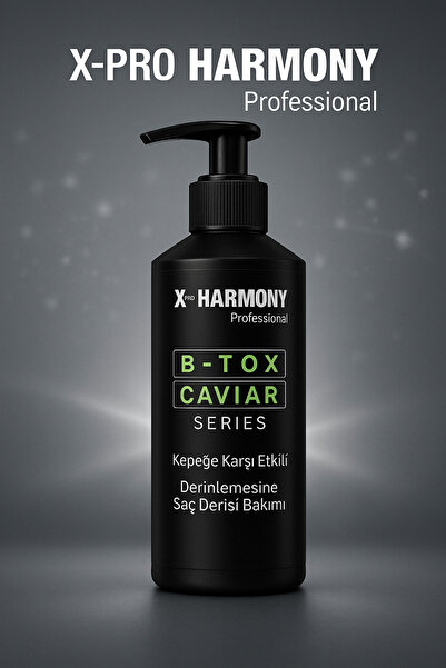 X Pro Harmony XPRO Harmony Kepeğe Karşı B-Tox Caviar Şampuan 500 ml – Güçlü ve Profesyonel Saç Bakımı