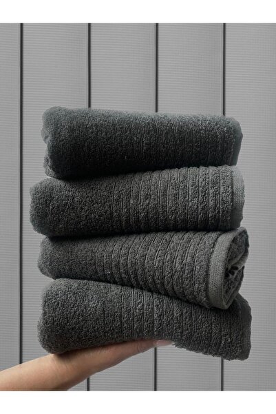 SHAL HOME Σετ 4 πετσετών χεριών και προσώπου από 100% βαμβάκι