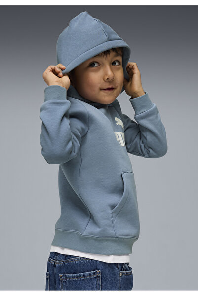 Puma Detská fleecová mikina s kapucňou č. 1 s logom ESS