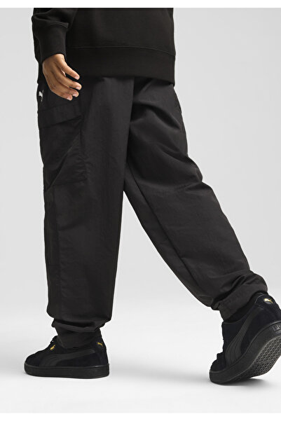Puma WARDROBE ESS Relaxed Υφασμάτινο Παντελόνι Cargo Νεανικό