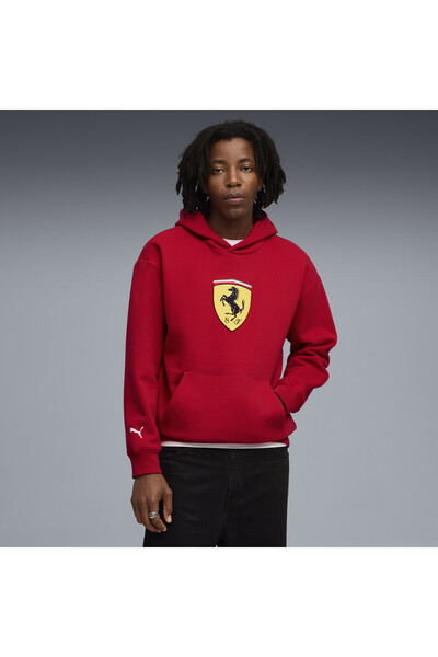 Puma Ανδρικό Φούτερ με Κουκούλα Scuderia Ferrari Sportswear Shield