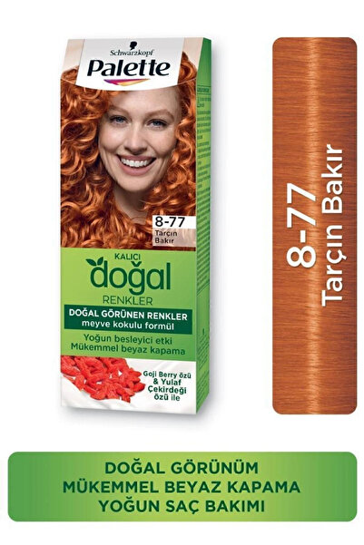 Palette Kalıcı Doğal Renkler Saç Boyası 8-77 Tarçın Bakır X 3 Adet