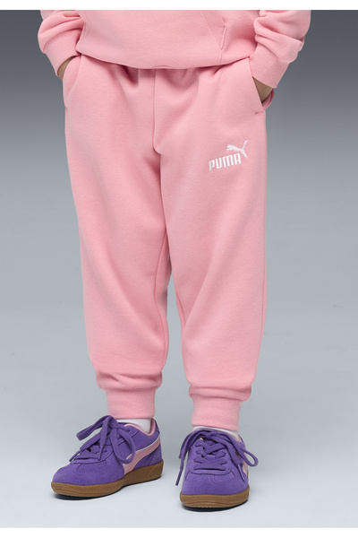 Puma Dětské fleecové tepláky s logem ESS č. 1